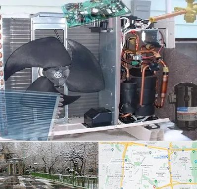 قطعات کولر گازی در باغ فیض 