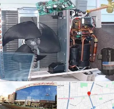 قطعات کولر گازی در نصف راه تبریز 