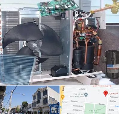 قطعات کولر گازی در افسریه 