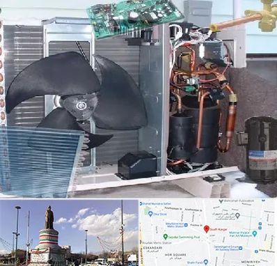 قطعات کولر گازی در کارگر جنوبی 