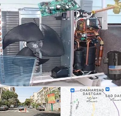 قطعات کولر گازی در چهارصد دستگاه 