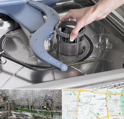 قطعات ماشین ظرفشویی در باغ فیض 