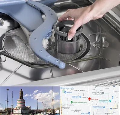 قطعات ماشین ظرفشویی در کارگر جنوبی 