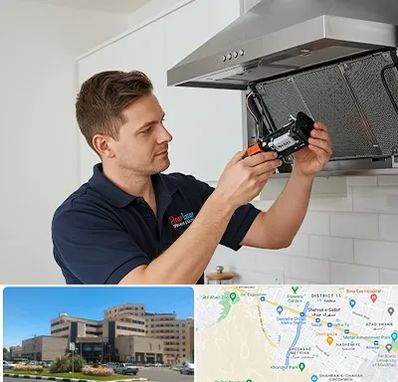 قطعات هود در صیاد شیرازی مشهد 