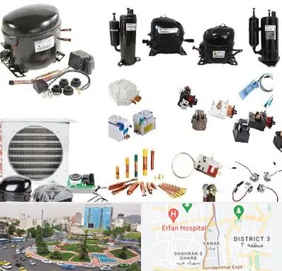 قطعات یخچال در ونک