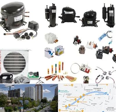 قطعات یخچال در اندرزگو 