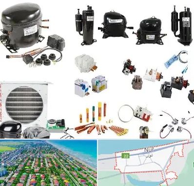 قطعات یخچال در نور