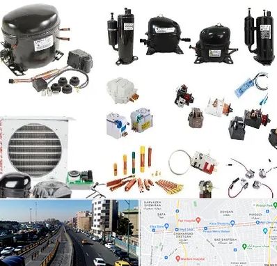 قطعات یخچال در پیروزی 