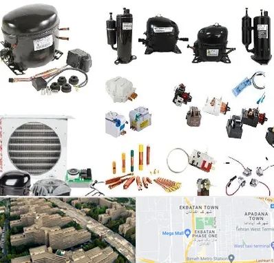 قطعات یخچال در اکباتان 