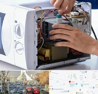 قطعات مایکروفر در خیابان آزادی
