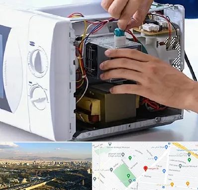 قطعات مایکروفر در هنگام 