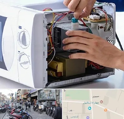 قطعات مایکروفر در چهارراه استانبول