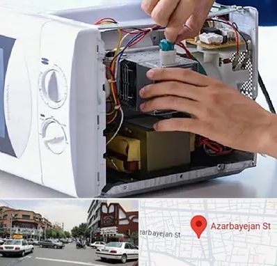 قطعات مایکروفر در خیابان آذربایجان