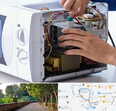 قطعات مایکروفر در فلکه گاز رشت 