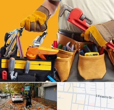 خدمات ساختمانی در خیابان فلسطین