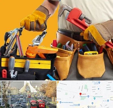 خدمات ساختمانی در خیابان آزادی 