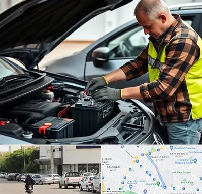 امداد باتری در قدوسی شرقی شیراز 