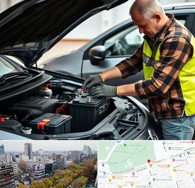 امداد باتری در بلوار کشاورز 