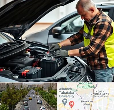 امداد باتری در شهران 