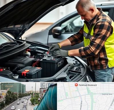 امداد باتری در بلوار فرحزادی