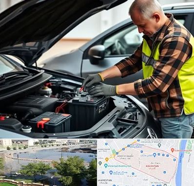 امداد باتری در گلستان اهواز 