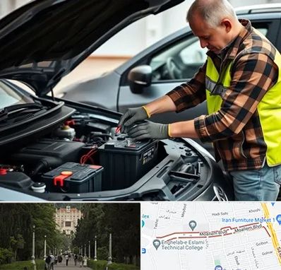 امداد باتری در بلوار معلم رشت 