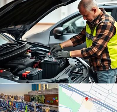 امداد باتری در لاله پارک تبریز 