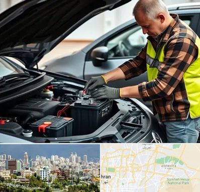 امداد باتری در شرق تهران 