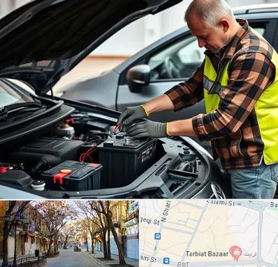 امداد باتری در تربیت تبریز 