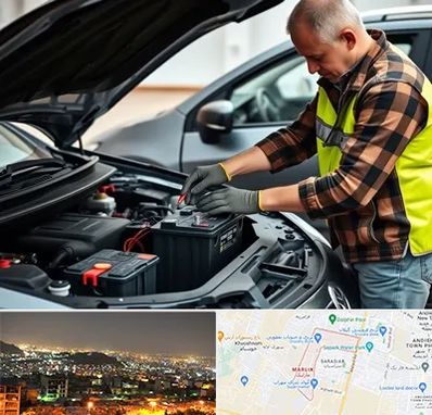امداد باتری در مارلیک کرج 
