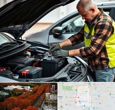 امداد باتری در منطقه 6 تهران 