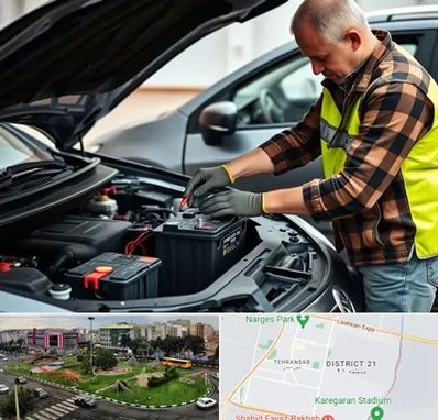 امداد باتری در تهرانسر 