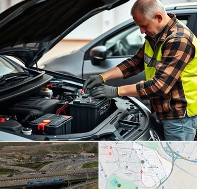 امداد باتری در یاغچیان تبریز 