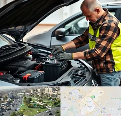 امداد باتری در کمال شهر کرج 