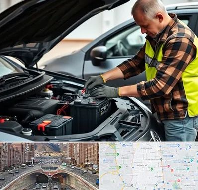 امداد باتری در منطقه 10 تهران 