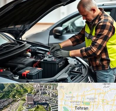 امداد باتری در شمال تهران 