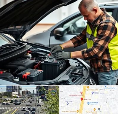 امداد باتری در ستاری 