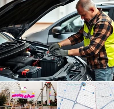 امداد باتری در پادادشهر اهواز 