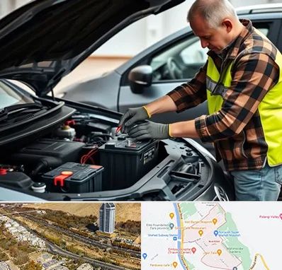 امداد باتری در خیابان نیایش شیراز 