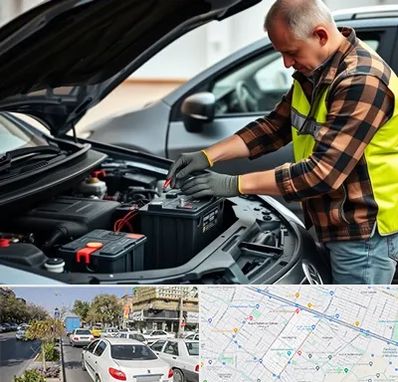 امداد باتری در مفتح مشهد 