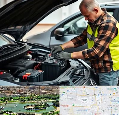 امداد باتری در منطقه 9 تهران 