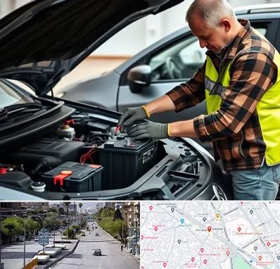 امداد باتری در خیابان زند شیراز 