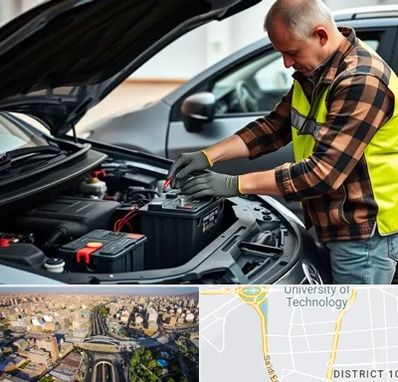 امداد باتری در استاد معین 