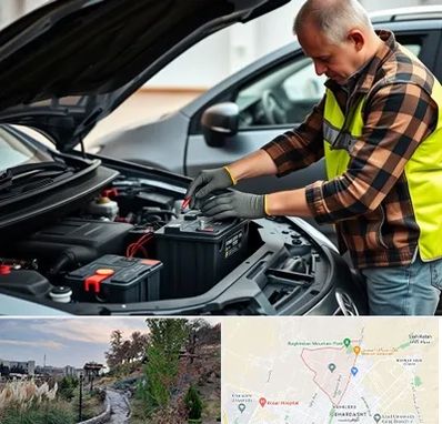 امداد باتری در باغستان کرج 