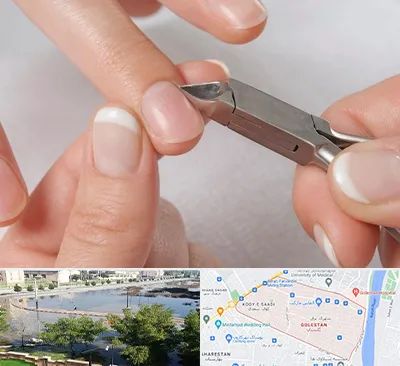 مانیکور روسی در گلستان اهواز 