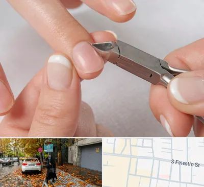 مانیکور روسی در خیابان فلسطین