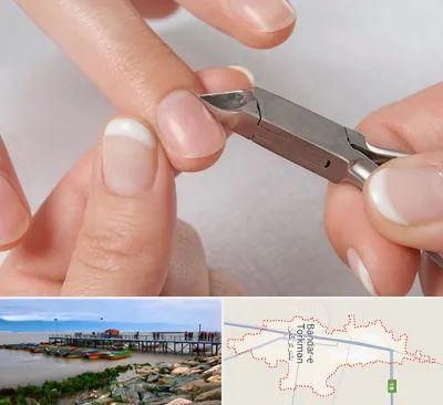 مانیکور روسی در بندر ترکمن