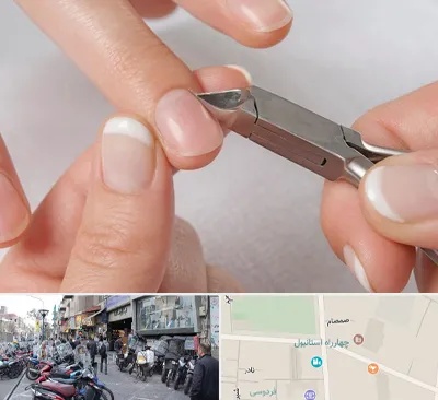 مانیکور روسی در چهارراه استانبول