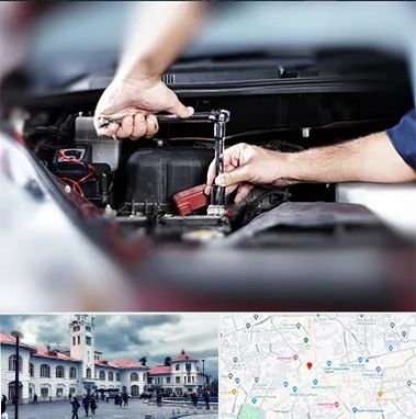 باتری فروشی سیار در میدان شهرداری رشت 