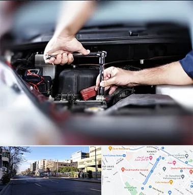 باتری فروشی سیار در خیابان ملاصدرا شیراز 